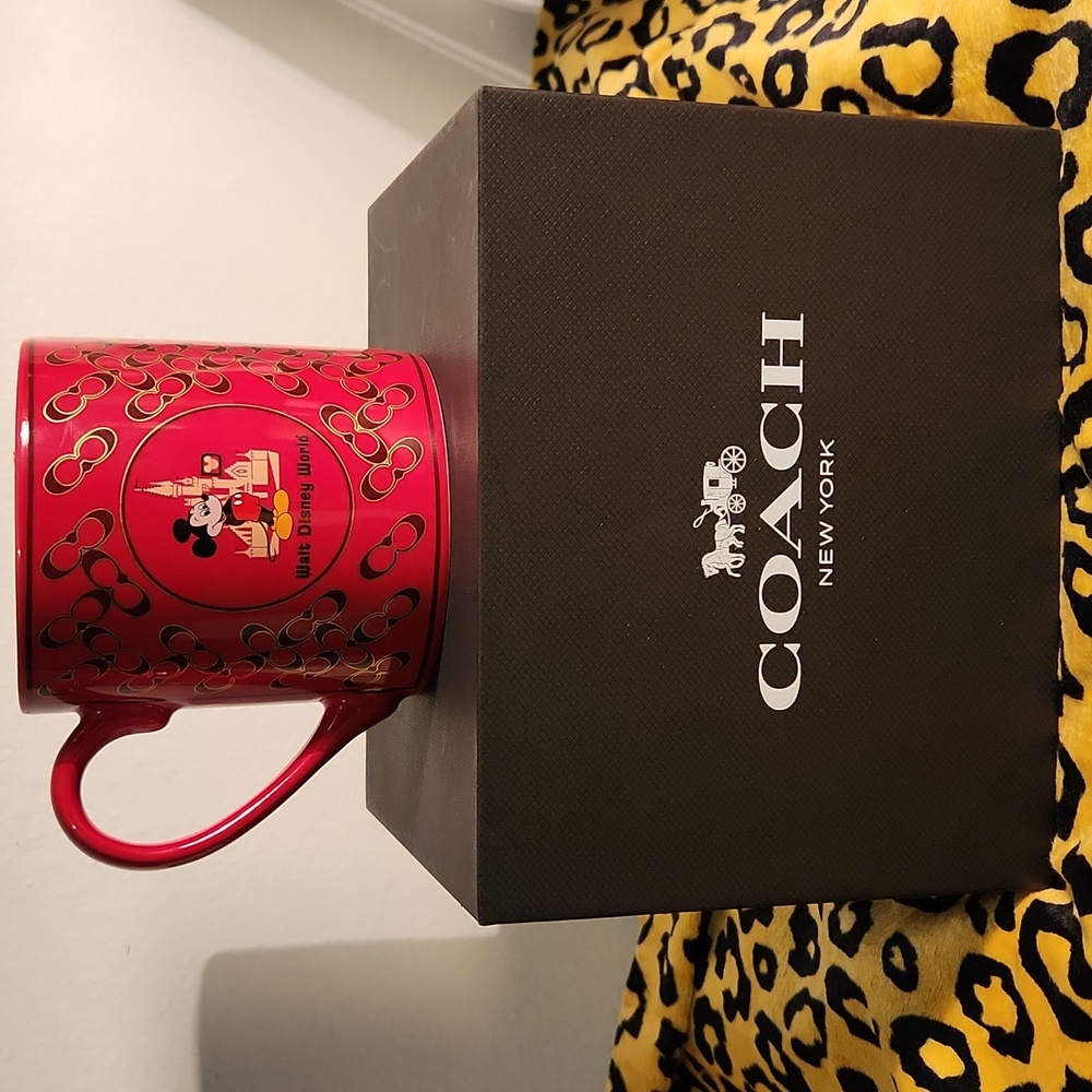 Disney X Coach Red Mickey Mouse Ceramic Mug